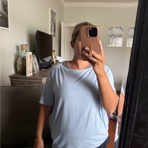 Lululemon Athletica Light Blue Short Sleeve Tee